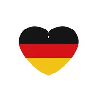 Phayah 4pcs German Flag Pattern Lavender Scent Car Air Fresheners Heart Shape Hanging Fragrance Tablet Closet Shoe Closet Fragrance