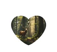 Phayah 4pcs Lonely Elk Pattern Lavender Scent Car Air Fresheners Heart Shape Hanging Fragrance Tablet Closet Shoe Closet Fragrance