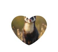 Phayah 4pcs Meerkats On The Ground Pattern Lavender Scent Car Air Fresheners Heart Shape Hanging Fragrance Tablet Closet Shoe Closet Fragrance