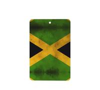 Phayah 4pcs Old Jamaican Flag Pattern Lavender Scent Car Air Fresheners Rectangle Hanging Fragrance Tablet Closet Shoe Closet Fragrance