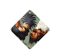 Phayah 4pcs Rooster And Chicken Pattern Lavender Scent Car Air Fresheners Square Hanging Fragrance Tablet Closet Shoe Closet Fragrance