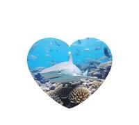 Phayah 4pcs Shark By Coral Reef Pattern Lavender Scent Car Air Fresheners Heart Shape Hanging Fragrance Tablet Closet Shoe Closet Fragrance
