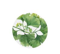 Phayah 4pcs Sketch Ginkgo Biloba Pattern Lavender Scent Car Air Fresheners Round Shape Hanging Fragrance Tablet Closet Shoe Closet Fragrance