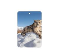 Phayah 4pcs Snow Leopard Pattern Lavender Scent Car Air Fresheners Rectangle Hanging Fragrance Tablet Closet Shoe Closet Fragrance