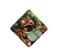 Phayah 4pcs Vegetables With Open Mouth Pattern Lavender Scent Car Air Fresheners Square Hanging Fragrance Tablet Closet Shoe Closet Fragrance