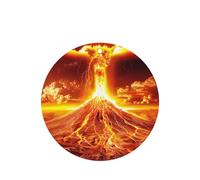 Phayah 4pcs Volcano Eruption Pattern Lavender Scent Car Air Fresheners Round Shape Hanging Fragrance Tablet Closet Shoe Closet Fragrance
