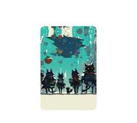 Phayah 4pcs Werewolf On The Street Pattern Lavender Scent Car Air Fresheners Rectangle Hanging Fragrance Tablet Closet Shoe Closet Fragrance