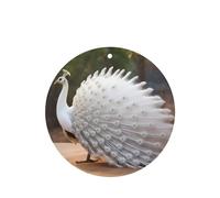 Phayah 4pcs White Peacock Pattern Lavender Scent Car Air Fresheners Round Shape Hanging Fragrance Tablet Closet Shoe Closet Fragrance