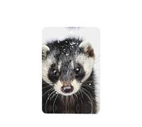 Phayah 4pcs Wolverine In The Snow Pattern Lavender Scent Car Air Fresheners Rectangle Hanging Fragrance Tablet Closet Shoe Closet Fragrance