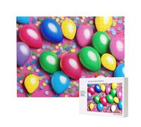 Phayah 500 Piece Adult Puzzle Kids Wooden Puzzle Toy Kit Home Decor 52 X 38 Cm Balloons Confetti Pattern