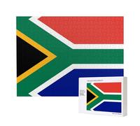 Phayah 500 Piece Adult Puzzle Kids Wooden Puzzle Toy Kit Home Decor 52 X 38 Cm South African Flag Pattern