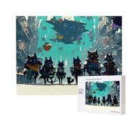 Phayah 500 Piece Adult Puzzle Kids Wooden Puzzle Toy Kit Home Decor 52 X 38 Cm Werewolf On The Street Pattern
