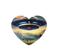 Phayah 6 Pcs Car Fresheners Hanging Airship Landing Pattern Lavender Scent Tablets Long Lasting Fragrance Scented Card Heart Shape
