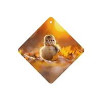 Phayah 6 Pcs Car Fresheners Hanging Chicken Little Pattern Lavender Scent Tablets Long Lasting Fragrance Scented Card Square