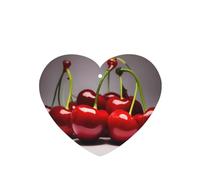 Phayah 6 Pcs Car Fresheners Hanging Chilean Cherries Pattern Lavender Scent Tablets Long Lasting Fragrance Scented Card Heart Shape