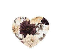 Phayah 6 Pcs Car Fresheners Hanging Coffee Color Flower Pattern Lavender Scent Tablets Long Lasting Fragrance Scented Card Heart Shape