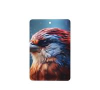 Phayah 6 Pcs Car Fresheners Hanging Colorful Feathered Tits Pattern Lavender Scent Tablets Long Lasting Fragrance Scented Card Rectangle