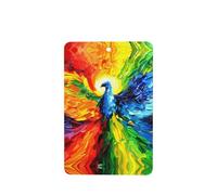 Phayah 6 Pcs Car Fresheners Hanging Colorful Phoenix In The Sky Pattern Lavender Scent Tablets Long Lasting Fragrance Scented Card Rectangle