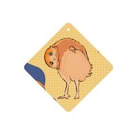 Phayah 6 Pcs Car Fresheners Hanging Crooked Owl Pattern Lavender Scent Tablets Long Lasting Fragrance Scented Card Square