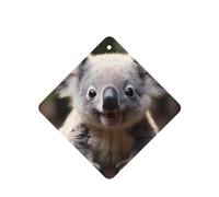 Phayah 6 Pcs Car Fresheners Hanging Cute Koala Pattern Lavender Scent Tablets Long Lasting Fragrance Scented Card Square