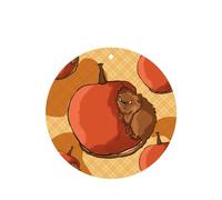 Phayah 6 Pcs Car Fresheners Hanging Cute Little Hamster Pattern Lavender Scent Tablets Long Lasting Fragrance Scented Card Round Shape