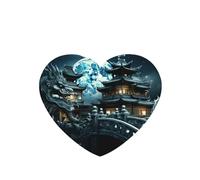 Phayah 6 Pcs Car Fresheners Hanging Dragon Turtle Bridge Pattern Lavender Scent Tablets Long Lasting Fragrance Scented Card Heart Shape