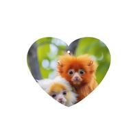 Phayah 6 Pcs Car Fresheners Hanging Dumb Monkey Pattern Lavender Scent Tablets Long Lasting Fragrance Scented Card Heart Shape