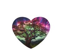 Phayah 6 Pcs Car Fresheners Hanging Ethereal Tree Pattern Lavender Scent Tablets Long Lasting Fragrance Scented Card Heart Shape