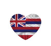 Phayah 6 Pcs Car Fresheners Hanging Flag Of Hawaii American Pattern Lavender Scent Tablets Long Lasting Fragrance Scented Card Heart Shape