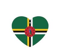Phayah 6 Pcs Car Fresheners Hanging Flag Of The Commonwealth Of Dominica Pattern Lavender Scent Tablets Long Lasting Fragrance Scented Card Heart Shape