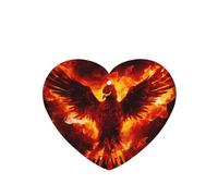 Phayah 6 Pcs Car Fresheners Hanging Flaming Phoenix Pattern Lavender Scent Tablets Long Lasting Fragrance Scented Card Heart Shape