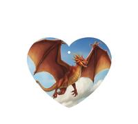 Phayah 6 Pcs Car Fresheners Hanging Flying Dragon In The Sky Pattern Lavender Scent Tablets Long Lasting Fragrance Scented Card Heart Shape