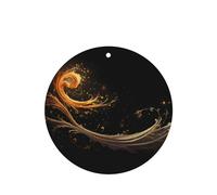 Phayah 6 Pcs Car Fresheners Hanging Flying Phoenix Vine Pattern Lavender Scent Tablets Long Lasting Fragrance Scented Card Round Shape