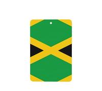Phayah 6 Pcs Car Fresheners Hanging Jamaica Flag Pattern Lavender Scent Tablets Long Lasting Fragrance Scented Card Rectangle