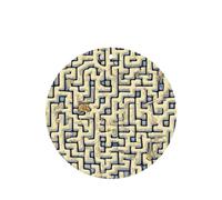 Phayah 6 Pcs Car Fresheners Hanging Labyrinth Treasure Map Pattern Lavender Scent Tablets Long Lasting Fragrance Scented Card Round Shape
