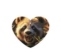 Phayah 6 Pcs Car Fresheners Hanging Panda Eating Bamboo Pattern Lavender Scent Tablets Long Lasting Fragrance Scented Card Heart Shape
