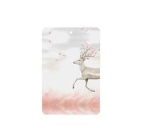 Phayah 6 Pcs Car Fresheners Hanging Phantom White Deer Pattern Lavender Scent Tablets Long Lasting Fragrance Scented Card Rectangle