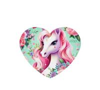 Phayah 6 Pcs Car Fresheners Hanging Pink Unicorn Pattern Lavender Scent Tablets Long Lasting Fragrance Scented Card Heart Shape
