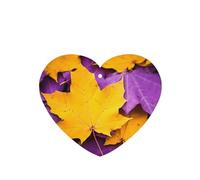 Phayah 6 Pcs Car Fresheners Hanging Purple Maple Leaf Pattern Lavender Scent Tablets Long Lasting Fragrance Scented Card Heart Shape