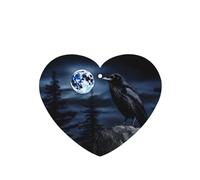 Phayah 6 Pcs Car Fresheners Hanging Raven In The Night Pattern Lavender Scent Tablets Long Lasting Fragrance Scented Card Heart Shape
