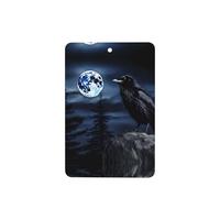 Phayah 6 Pcs Car Fresheners Hanging Raven In The Night Pattern Lavender Scent Tablets Long Lasting Fragrance Scented Card Rectangle