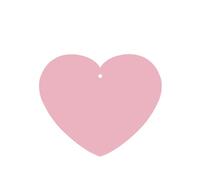 Phayah 6 Pcs Car Fresheners Hanging Solid Color Pink Pattern Lavender Scent Tablets Long Lasting Fragrance Scented Card Heart Shape