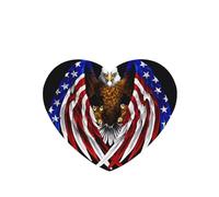 Phayah 6 Pcs Car Fresheners Hanging Usa Flag Patriotic Eagle Pattern Lavender Scent Tablets Long Lasting Fragrance Scented Card Heart Shape