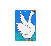 Phayah 6 Pcs Car Fresheners Hanging White Goose Spread Its Wings Pattern Lavender Scent Tablets Long Lasting Fragrance Scented Card Rectangle
