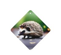 Phayah 6pcs A Little Hedgehog Pattern Lavender Scent Car Air Fresheners Square Hanging Fragrance Tablet Closet Shoe Closet Fragrance