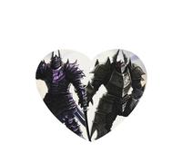 Phayah 6pcs A Monster In Armor Pattern Lavender Scent Car Air Fresheners Heart Shape Hanging Fragrance Tablet Closet Shoe Closet Fragrance
