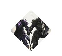 Phayah 6pcs A Monster In Armor Pattern Lavender Scent Car Air Fresheners Square Hanging Fragrance Tablet Closet Shoe Closet Fragrance