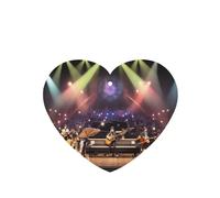 Phayah 6pcs A Musical Evening Pattern Lavender Scent Car Air Fresheners Heart Shape Hanging Fragrance Tablet Closet Shoe Closet Fragrance