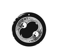 Phayah 6pcs A Yin And Yang Symbol Pattern Lavender Scent Car Air Fresheners Round Shape Hanging Fragrance Tablet Closet Shoe Closet Fragrance