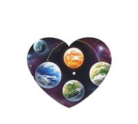 Phayah 6pcs Alien World Planets Pattern Lavender Scent Car Air Fresheners Heart Shape Hanging Fragrance Tablet Closet Shoe Closet Fragrance